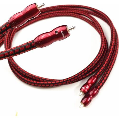 Par King Cobra PSC HiFi Audio Interconnect Cable with Silver-plating RCA Plug