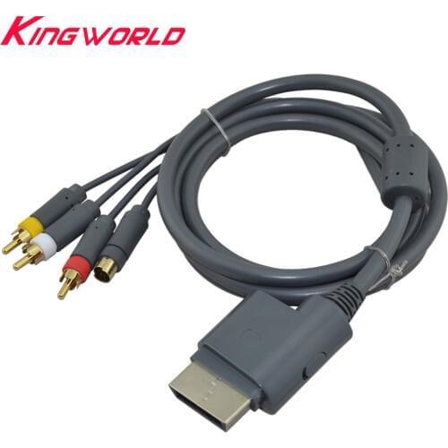 High quality S Video Composite AV RCA Cable Audio Video Lead for Microsoft for XBOX360 Xbox 360 TV Game
