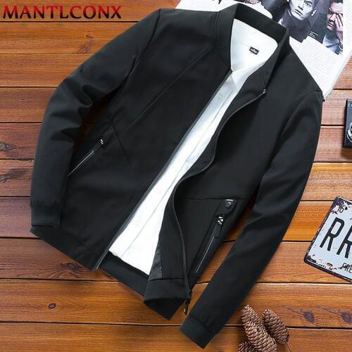 MANTLCONX Plus Size 6XL 7XL 8XL Spring Jacket Men Casual Thin Jacket 2020 Autumn Loose Casual Jackets Men Big Size Streetwear