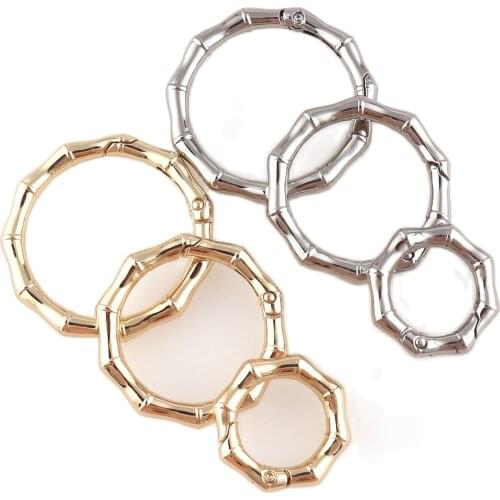 Gate Snap Hook Metal Spring Hook 1" Bamboo snap hook Clasps Buckles Webbing Purse Bag Handbag Ring Snap Hooks o-rings