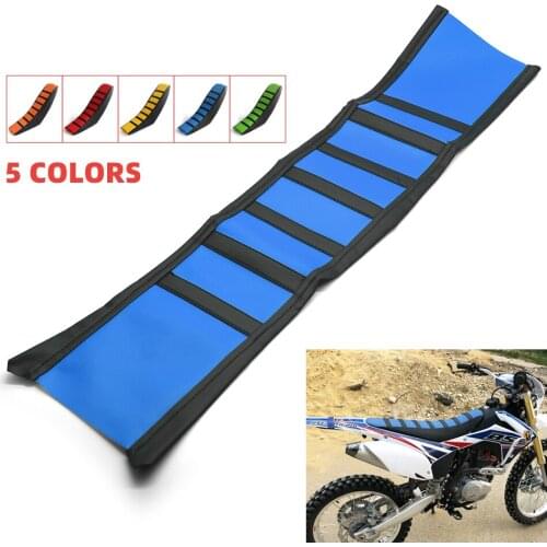 Motorcycle Striped Soft-Grip Gripper Soft Seat Cover Rubber Motocross For Suzuki RM125 RM250 RMX250 RMZ250 RMZ450 Dirt bike