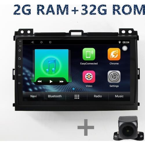 9 inch HD Android GPS navigation Multimedia Player for toyota Prado 2004/2005/2006/2007/2008/2009 with radio bluetooth WIFI