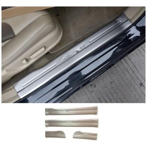 Stainless Steel inner Door Sill Scuff Plate Guard Sills Protector Trim For 2008-2012 Honda Accord 8th
