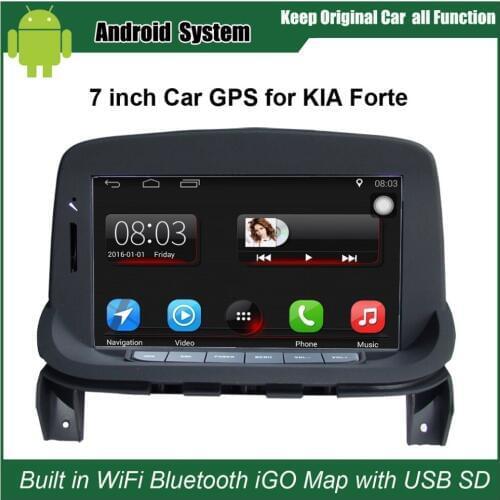Android 7.1 Upgraded Original Car Radio Player Suit to KIA Forte Car Video Player Built in WiFi GPS Navigation Bluetooth