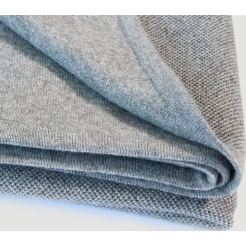 Pure Color Cashmere Carpet Blanket Knitted Warm Thick Cashmere Thick Cashmere Large Stole Oversize Bed Sheet Large Shawl Gray