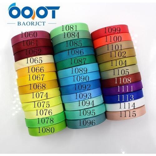 OOOT BAORJCT 181010-L10mm-4,10mm 10yards Solid Color Ribbons Thermal transfer Printed grosgrain,DIY Clothing handmade materials