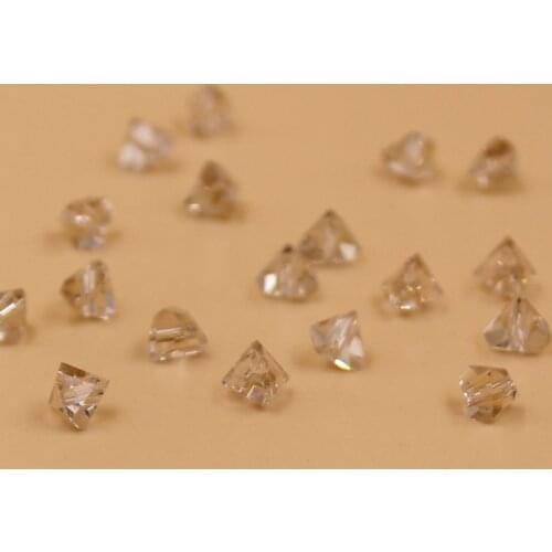 Wholesale 6mm 100pcs Triangle Austria Crystal Beads For Jewelry Making DIY Handmade Bracelet