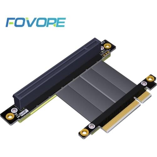 PCI Express Riser PCI-E 8X to 16X Riser Extender Card Adapter PCIe 16X PCIe Flexible Cable PCIe Gen3 8Gb Cables 17cm Axial Cable