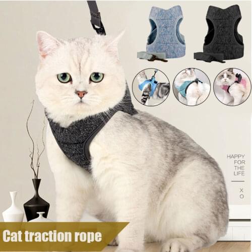 NEW Escape Proof Cat Vest Harness and Leash Set Leads for Small Medium Large Cat Pet Accessories