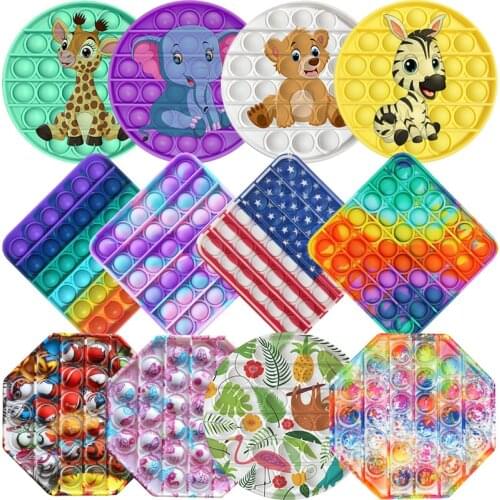 Fidgets Pushs Bubble Popete Antistress Animal Simple Dimple Sensory Toy antiestres Kids Adult Simpl Dimmer Stress Relief Toys