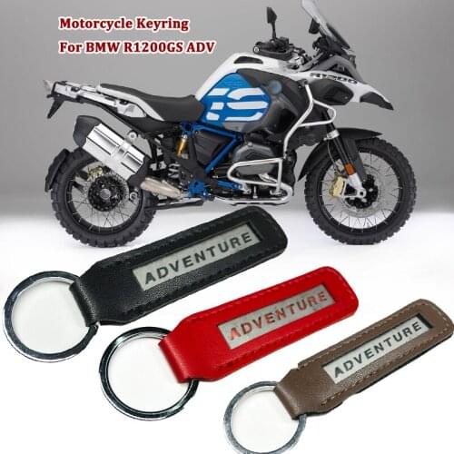 R1200GSA Metal Leather Motorcycle Keychain Key Chain fits For BMW R1200GS ADV R1200 GS LC Adventure Motorcycle Accessories