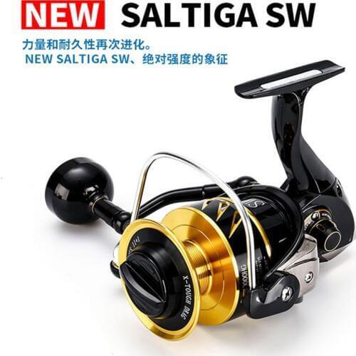 New Madmouse Japan Made Saltiga SW4000XG SW6000HG SW10000HG Spinning Jigging Reel Spinning reel 12BB Alloy reel 35kgs drag power