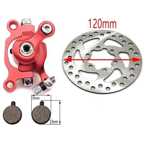 Electric scooter brake with Brake Pads and Brake 120mm disc For ZOOM Disc Brake for Electric scooter 10 inch electric