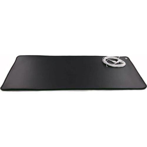 Grounded Black Desk Mat 68*26cm with 5 meter earthing cord for good health HOT sale Desk pad kit EMF protection
