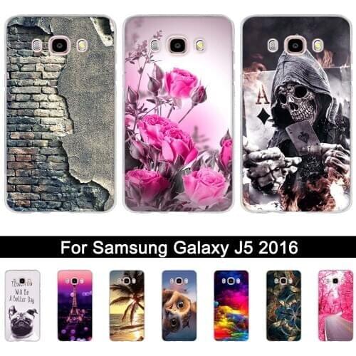 3D Relief Printing Case for Samsung Galaxy J5 2016 Silicone Cover for Samsung J 5 2016 J510 J510F SM-J510F Soft TPU Protector