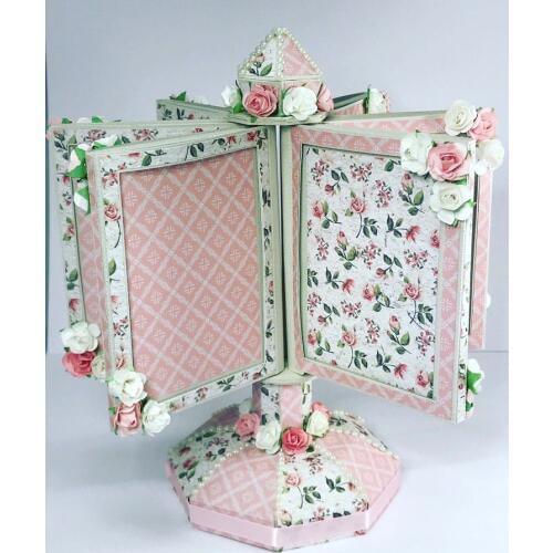 ZFPARTY 3D Carousel Photo Frame Metal Cutting Dies Stencils for DIY Scrapbooking Decorative Embossing DIY Paper Cards