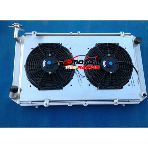 4 ROW Aluminum Radiator & Shroud & Fan FOR NISSAN PATROL GQ SAFARI 2.8 & 4.2LT DIESEL Y60