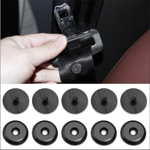 10sets Car Retainer Seatbelt Stop Button for Volkswagen Tiguan Touareg Scirocco VW Polo sedan Passat B5 B6 B7 Hyundai I30 Tucson
