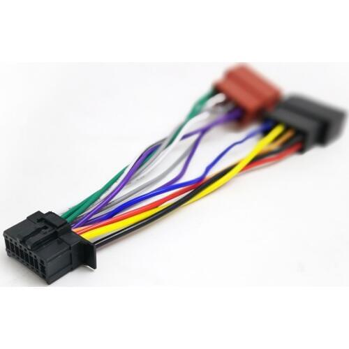 Biurlink Car Radio Harness Wire 16Pin Plug Cable for For Pioneer With ISO Connector 2010-UP