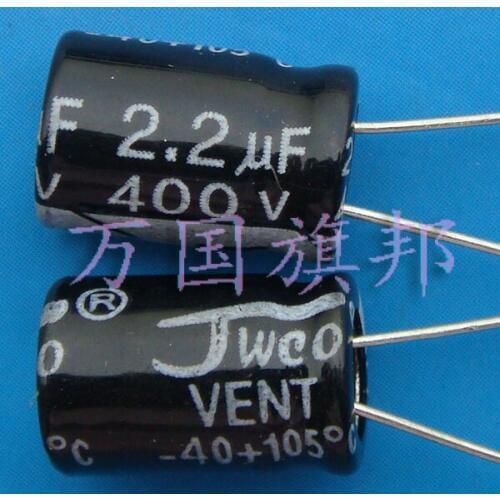 Free Delivery. 2.2 uF electrolytic capacitor 400 v 2.2 uF