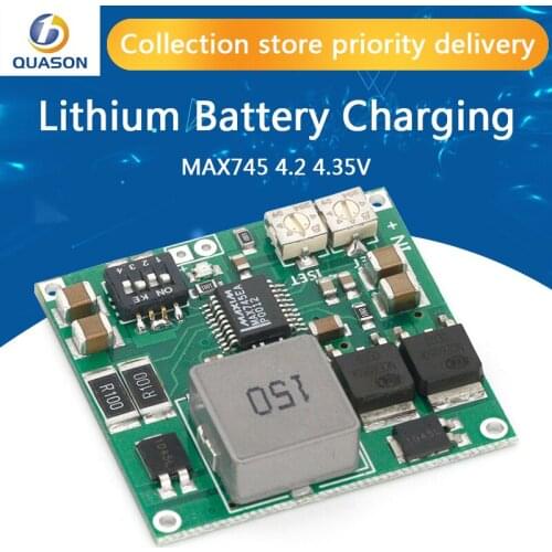 Free shipping MAX745 4.2 4.35V 1-4 Packs Lithium Battery Charging Board Voltage Current adjust