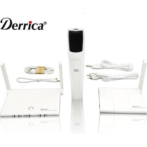 Free Shipping! Derrica OK-100 Mobile Cell Phone Karaoke Microphone Wireless System with Tabletop and Handheld Dual Transmitter