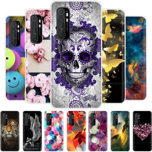 For Mi Note 10 Lite Case Soft Silicone TPU Phone Cover for Xiaomi Mi Note 10 Lite Note10 Lite Case Cover Bumper Coque Funda Etui