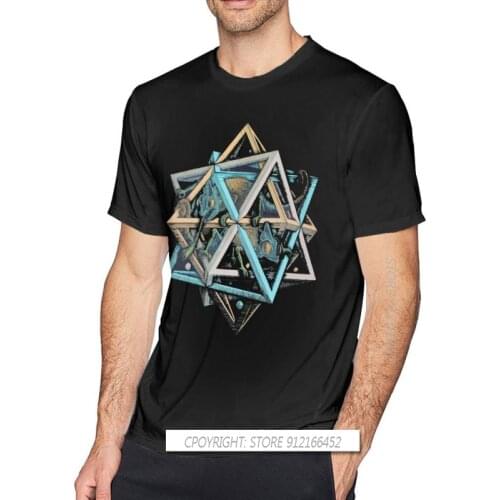 Escher T Shirt Escher Chamaleon T-Shirts Men Tees Shirt Short-Sleeve Streetwear Cotton Printing Cute Tshirt Streetwear