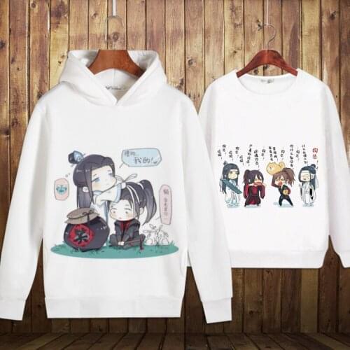 Grandmaster of Demonic Cultivation Wei Wuxian Lan Wangji Costumes Cosplay Cotton Coat Hoodie Sweatshirt Mens Womens Pullover New