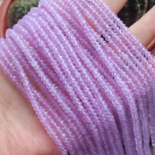 Faceted 2x4mm Multi-Color Jades Rondelle Loose Beads 14.5",126pcs ,Min. Order is $10,we provide mixed wholesale for all items