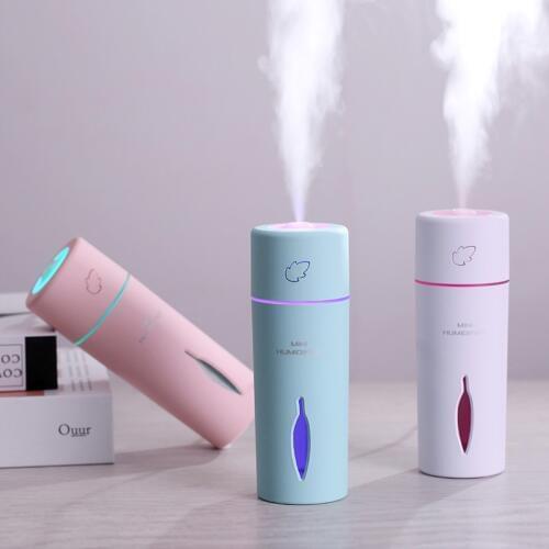 Creative Mini Leaf humidifier Essential Oil Diffuser Aroma Lamp LED Night Light USB Ultrasonic Fogger Car air freshener