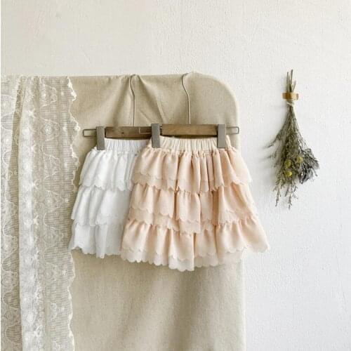 Summer Tutu Skirt Toddler Girls Lovely Princess Style Dance Solid Color Ruffles Mini Skirt Girls Party Wedding Tutu Pettiskirt G