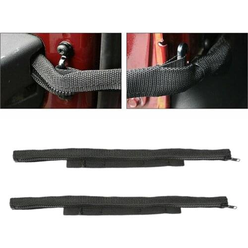 Set of 2 Door Limiting Straps Wire Protecting Harness for Jeep Wrangler JK