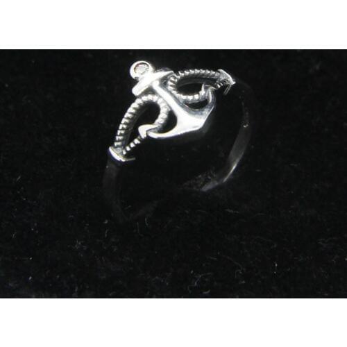 Real S925 Silver Mini Anchor Ring Top Quality Fashion Ladies 925 Anchor Ring