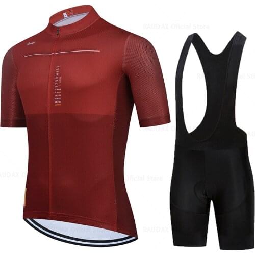 Raudax 2021 New Cycling Jersey Set Breathable Bicycle Clothing Riding Bike Clothes Short Sleeve Sports Cycling Set Ropa Ciclismo