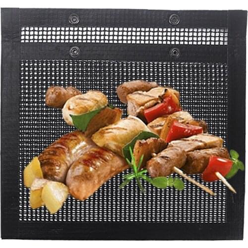 Useful BBQ Mesh Grilling Bag Outdoor Picnic Tool Bolsa De Barbacoa Reusable and Easy To Clean Non-Stick BBQ Bake Bag Party Tools
