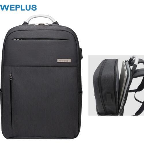 WEPLUS New Arrival 15.6 inch Laptop Backpack USB Recharging Anti-Thief Backpack with Aluminium Alloy Handle Business Fashion Bag