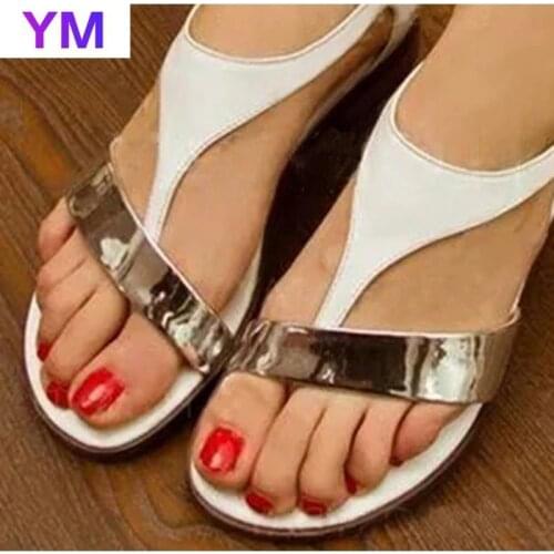 Fashion New 2021 Summer Shoes Women Sandals Woman Beach Shoes Buckle Ladies Flip Flops Square Heels Platform Outdoor Sandals