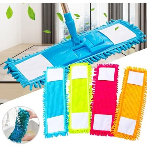 Chenille flat mop head replacement cloth, 12X40cm multifunctional mop head cloth, cleaning mop accessories