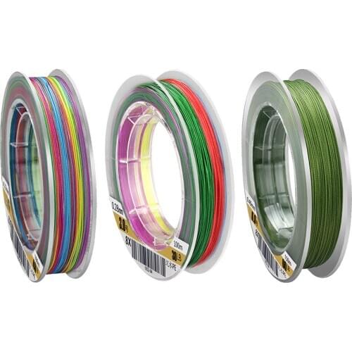 Super Strong PE Spectra Braided Fishing Line 4/8 Strands Braided Line 100Meters 12/15LB Great for Freshwater Saltwater Fishing