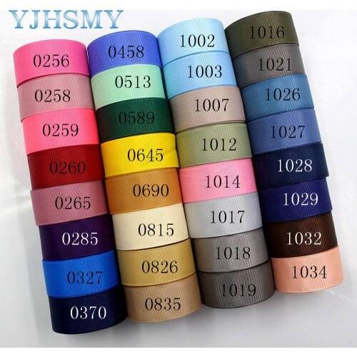 Solid Color Printed Grosgrain Ribbons J-181014-2 25MM 5Yards,DIY Handmade Hairbows Garment Accessories Wedding Party Decoration