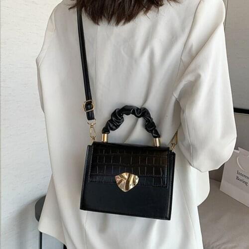 Stone Pattern PU Leather Crossbody Bags For Women 2021 Mini Shoulder Bag With Handle Lady Travel Handbags Totes