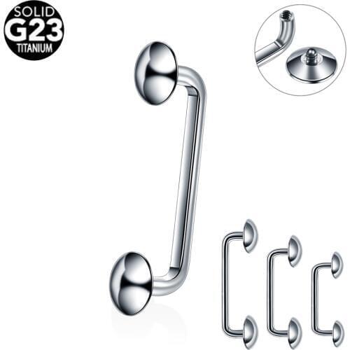 1PC G23 Titanium Piercings Micro Dermal Anchors Internal Thread Barbell Surface Barbell Titanium Dermal Piercings Body Jewelry