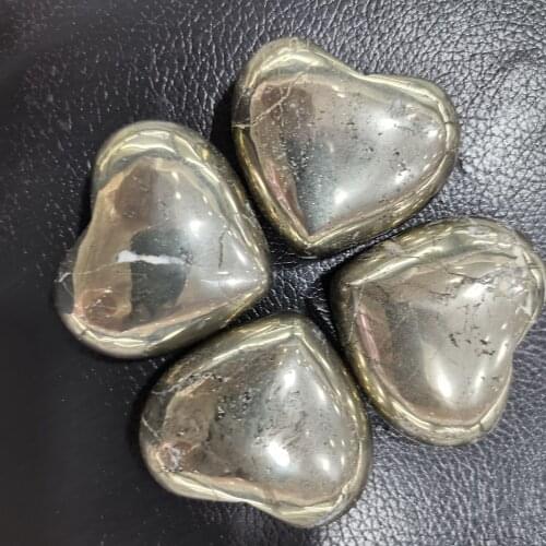 1pcs natural pyrite heart-shaped stone mineral quartz specimen gemstone pyrite jewelry gemstone energy
