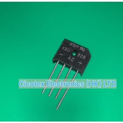 10pcs/lot KBU808 DIP4 KBU 808 8.0A DIP-4 KBU-808 800V 8A Bridge Rectifier KBU808-AC