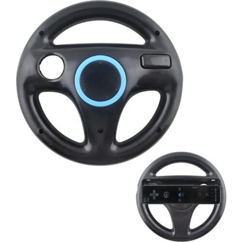 10PCS a lot 5 Colors Racing Steering Wheel For Nintend for Wii M a rio Kart Racing Games Remote Controller Console