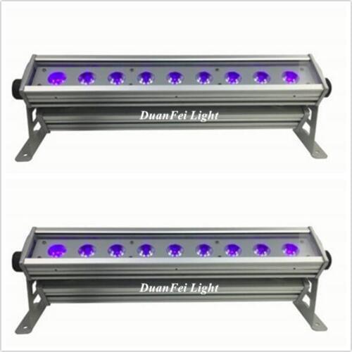 20 lot 58CM long double lay mini led wall wash bar city led bar 9pcs 18w 6in1 wall washer led rgbwa uv line led bar