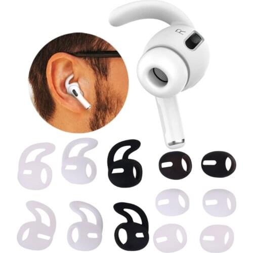3 Pairs Ear Hooks for Air Pods Pro Anti-Slip Earbuds Covers Tips earphones silicone ear caps Accessories for Apple Air Pods Pro