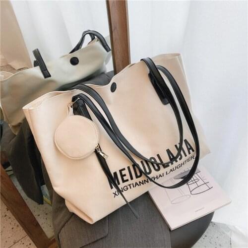 CGCBAG 2021 New Casual Tote Bag Women Canvas Simple High Quality Shopper Bag Female Shoulder Bag Korean Style Ladies Handbag
