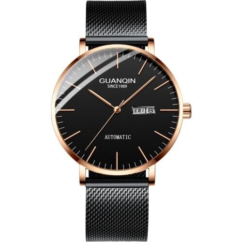 GUANQIN Sapphire Automatic Mechanical Wrist Watch Men Japan Miyota 8205 Movement Top Brand Luxury Man Clock Relogio Masculino